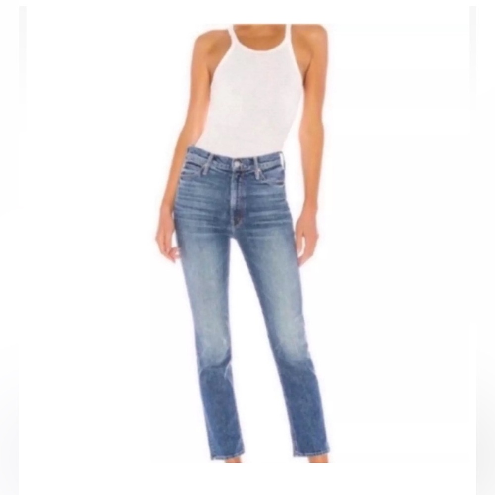 MOTHER THE DAZZLER “cowboys don’t cry” wash DENIM BLUE JEANS SIZE 29